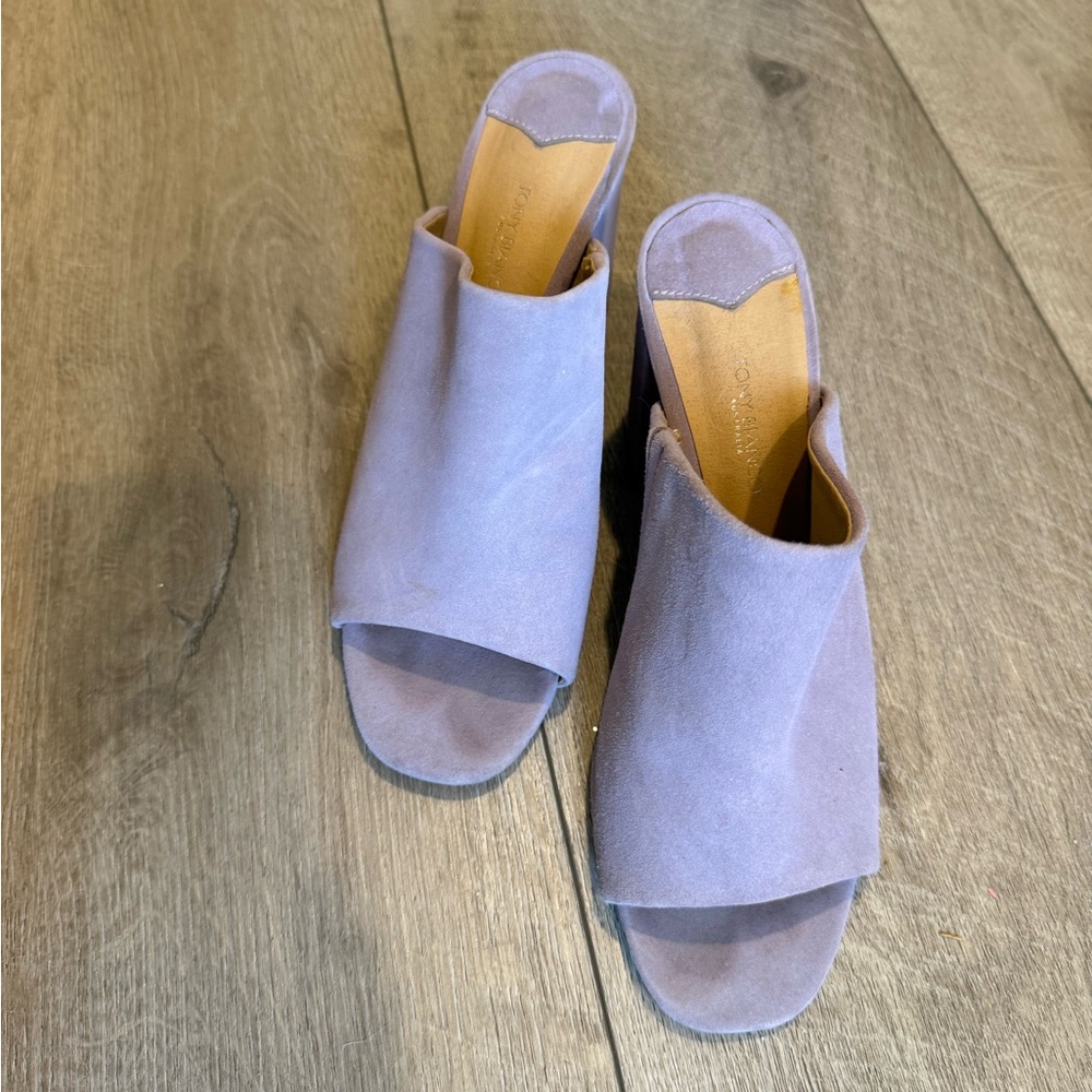 Tony Bianco Lavender Suede Mules